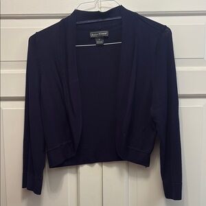 Jessica Howard Dark Blue Cropped Cardigan